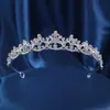 Tiara de Noiva Nova Transfronteiriça Liga de Zinco Strass Coroa Princesa Jantar de Aniversário Vestido Acessórios de Cabelo Luxo Retrô Atacado