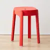 Bancos para el Hogar, Plástico Engrosado, Apilables, Bancos para Mesa de Comedor, Bancos Molino de Viento, Bancos Redondos Altos, Bancos de Plástico, Sillas Sencillas