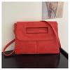 Bolso Grande de PU Suave para Mujer 2024 Primavera Nuevo Gran Capacidad Ultradelgado Bandolera Cruzada Bolso para Portátil Bolso para Archivos A4