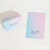 Tarjetas de Felicitación Pre-hechas Rosa Azul Lazo Plegada Tarjeta Pequeña Caja de Regalo Tarjeta de Felicitación Pequeña Tarjeta de Mensaje de Bendición Tarjeta de Mensaje de Agradecimiento