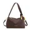 Bolso de Mano de Nicho Elegante Nuevo Invierno 2025 Bolso Cruzado de Cuero Suave Retro Bolso de Hombro Minimalista Chic de Moda