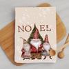 Trapo de cocina nuevo transfronterizo Navidad vacaciones caricatura Papá Noel decoración de cocina trapo de cocina microfibra