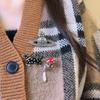 Broche Corsage Estilo Británico Retro para Mujer Accesorios para Ropa Accesorios Anti-Luz Accesorios para Pines de Abrigo