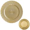 Platos de Cargador Aprobación Directa de Fábrica Exportación Transfronteriza Plástico Dorado Boda Hotel Placa Decorativa de Plástico Lujo Accesible