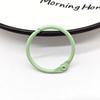 Anillo de libro de color de 30 mm anillo para tarjetas llavero bolsa accesorios de joyería DIY pintura color caramelo anillo abierto de hojas sueltas