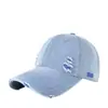 Gorra de béisbol vintage de mezclilla para hombre con circunferencia de cabeza grande, desgastada y con bloques de color, gorra deportiva versátil con protección solar para mujer