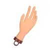 Soporte de molde de mano para práctica de manicura transfronteriza, simulación de mano falsa, modelo de mano suave con soporte de escritorio fijo.