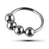 Juguetes para adultos, juguetes sexuales SM, metal, cuatro cuentas, cerradura, fino acero inoxidable, anillo para pene, prepucio, pene fijo, fino Mace