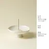 Nuevo quemador de incienso minimalista de estilo chino con base portainciensos de pie alto, quemador de incienso de interior inspirado en el Zen, quemador de incienso de cerámica hecho a mano