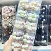 Lindo Lazo para el Cabello de Encaje con Perlas Grandes de Kt Banda para el Cabello de Dibujos Animados para Niños Lazo para el Cabello de Estudiante Cuerda Elástica para el Cabello
