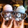 Fabricante Exportador de Comercio Exterior Taza de Agua para Niños Taza de Aprendizaje para Guardería con Asa Antiderrames Taza con Popote Antiahogo Resistente a Caídas