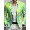Chaqueta de Traje de Fiesta de Dos Botones con Impresión Digital 3D Top Casual Venta Directa de Fábrica Origen Venta Caliente Transfronteriza Otro