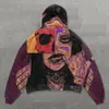 2025 Nueva Serie Transfronteriza Americana Retro Calavera Esqueleto Impresión Digital 3D Sudadera con Capucha de Moda