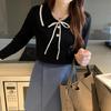 Suéter interior de manga larga para mujer, camisa básica con cuello de muñeca que combina con todo, primavera y otoño de 2025