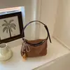 Bolso de Patchwork Tejido de Moda para Mujer 2026 Nuevo Estilo Bolso de Hombro Casual de Paja Estilo Bosque Playa Ins Bolso Cruzado
