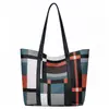 Bolso Tote para Mujer, Bolso de Hombro con Bloques de Color, Gran Capacidad, Nuevo Estilo 2026, Bolso de Mano de Moda para Mujer Primavera/Verano