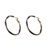 Pendientes Retro Franceses Simples de Círculo Espiral con Goteo de Aceite para Mujer, Pendientes Minimalistas de Lujo Ligero Únicos al por Mayor