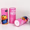 Série de Anime Lenços Faciais Cilíndricos Feitos de Polpa de Madeira Virgem, Caixa de Lenços para Carro, Papel de Lenço Redondo, Embalagem para Presente, Exportação, Sem Perfume
