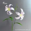 Flores Artificiales de Lirio Silvestre de 2 Ramas para Decoración del Hogar, Accesorios de Fotografía, Ramilletes de Mesa para Bodas