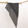 Estilo Novo da Primavera de 2026 Estilo de Rua Cool Lenço Triângulo com Estampa de Leopardo com Color-Blocking Selvagem e Lenço Decorativo com Amarração na Cintura