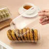 Caja de embalaje para pasteles de durazno, caja de plástico transparente para snacks de mochi, caja de embalaje para pasteles chinos hechos a mano para hornear, estilo Río Luxi