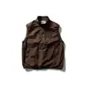 Marca de moda americana para hombre North Boundary 2025 Otoño Nuevo Chaleco de Trabajo Pulóver con Cuello Alto Chaqueta sin Mangas para Hombre para Exteriores