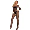 Nova Lingerie Sexy Feminina Jacquard Sexy Peça Única Malha Roupa Manga Longa Quadrado Pequeno W265