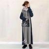 Vestido largo con capucha y suéter nuevo japonés y coreano a juego, talla 810