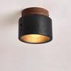 Luminária de Teto de Corredor de Personalidade Simples Nórdica Pedra Buraco Negro Minimalista Preto Corredor Casa Casa Meio Antigo Lâmpadas de Varanda