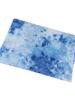 Tela Tie-Dye Pura Hecha a Mano Estilo Étnico Impresión y Teñido Azul Impresión Azul Camino Antiguo Tela de Fondo para Esterilla de Té Manto Tela Decorativa