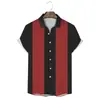 Camisa Masculina Europeia e Americana Transfronteiriça Nova Azul Havaiana Quente Venda 3D Estampa Digital Manga Curta