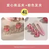 Pasador de Corazón Rosa para Mujer, Pin Lateral para la Frente, Accesorio para el Cabello, Pinza de Garra Linda de Verano para Flequillo, Adorno para el Cabello