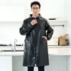 Mono de Piel Sintética para Adultos Ropa de Trabajo Doméstica de Cocina para el Hogar Delantal Impermeable y Resistente al Aceite de Manga Larga para Mujer Piel Suave Engrosada Invierno para Hombre