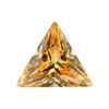 Huagang Gems Zircônia Champagne Triangular de Ângulo Reto 5A Pedra Solta, Zircônia Cúbica Triangular Pedra Sintética Cz para Joias