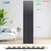 Grelha de Madeira Sólida em Tira de PVC Painel de Parede Revestimento de Parede Parede de Fundo Sala de Estar Isolamento Acústico Painel Absorvente de Som Painel Decorativo de Parede Atacado