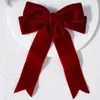 Grampo de Cabelo Infantil Outono e Inverno Grampo de Cabelo com Laço de Veludo Feminino Coreano Retro Elegante Decoração de Pérola Acessórios de Cabelo da Moda