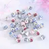 Cuentas de cerámica azules y blancas de 6 mm, manualidades, accesorios DIY, material para abalorios, accesorios para pulseras, cuentas de porcelana, joyería al por mayor