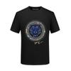Camiseta Pesada de Manga Curta para Homem com Cabeça de Tigre de Strass, Marca Tendência Estilo Americano de Verão, Tamanho Grande Manga Meia-Manga Nova Camiseta de Algodão 2026