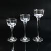 Candelabro de cristal decoración estilo europeo tres piezas cristal blanco transparente pata alta cera mesa decoración hogar boda decoración transfronterizo