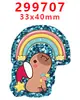 Accesorios Acrílicos de Dibujos Animados con Purpurina Transfronterizos Accesorios de Joyería DIY de Resina Parche Pasador Pasador Gt-T-299293