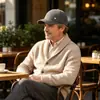 Gorra de Invierno para Hombre con Forro de Felpa y Protección para las Orejas, Cálida, Estilo Pato, para Papás y Abuelos de Mediana Edad y Mayores, Gorra de Béisbol de Algodón Resistente al Frío para Exteriores