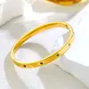 Pulseira Ins Olho do Diabo Celebridade da Internet Kajia Aço Titânio Não Desbota Nicho Elegante Pulseira Banhada a Vácuo Ouro 18K para Mulheres