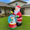 Enfeite de Bola de Neve Inflável TK Transfronteiriço Artesanato Inovador para Celebrações, Decoração de Gramado de Jardim, Modelo Inflável do Papai Noel