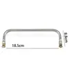 15CM-18-25-30-35cm cuadrado boca de doctor tubo de aluminio dorado tubo de cobre accesorios para bolso de noche clip de asa