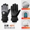 Guantes Térmicos de Esquí de Invierno para Hombres y Mujeres, Guantes para Ciclismo al Aire Libre con Pantalla Táctil y Forro de Felpa, Antifrío, Cortavientos, Impermeables, Guantes para Bicicleta Eléctrica