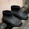 Sapatos de Chuva Tendência Esportiva para Casal Adulto Resistentes ao Desgaste Confortáveis Sapatos Aquáticos Femininos de Algodão Quente Sapatos de Borracha para Esportes ao Ar Livre para Cabelo