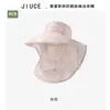 Fábrica de sombreros verano nuevo al aire libre anti-ultravioleta pañuelo facial para mujer borde ampliado tela máscara sombrero de protección solar