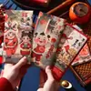 Lindos Dios de la Riqueza Infantil, Danza del León, Panda Sobres Rojos, Pinturas de Año Nuevo Chino, Sobres Rojos Premium Creativos de Suerte para Niños, Dinero de Suerte de Año Nuevo del Año del Caballo