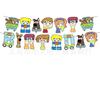 Plato de papel temático de fiesta de Scooby Doo transfronterizo Scooby Doo vajilla para fiesta de cumpleaños infantil plato de papel servilleta de papel decoración