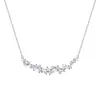 2026 Nuevo Modelo S999 Plata Pura Flor de Glicina Sonrisa Collar, Colgante de Gama Alta Nicho con Circonita, Cadena para Clavícula para Mujeres, Venta al por Mayor